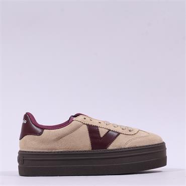 Victoria Barcelona Platform Suede - Beige